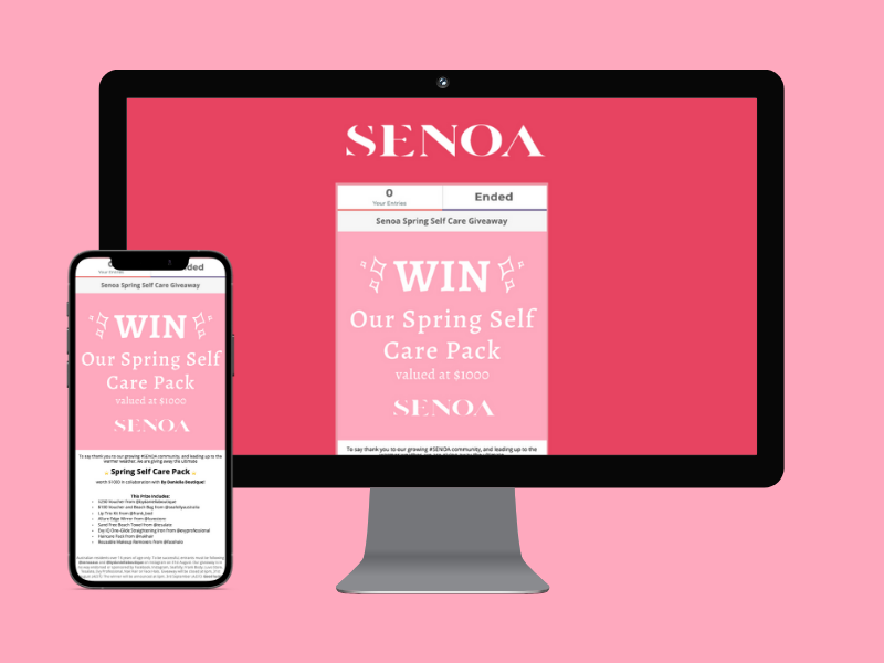 Senoa Spring Self Care Giveaway
